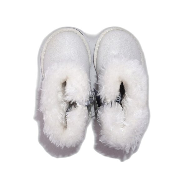 SONOMA Little Girls Silver Sequin Zip Up Ankle Boots Booties Brand New NIB - Picture 4 of 6